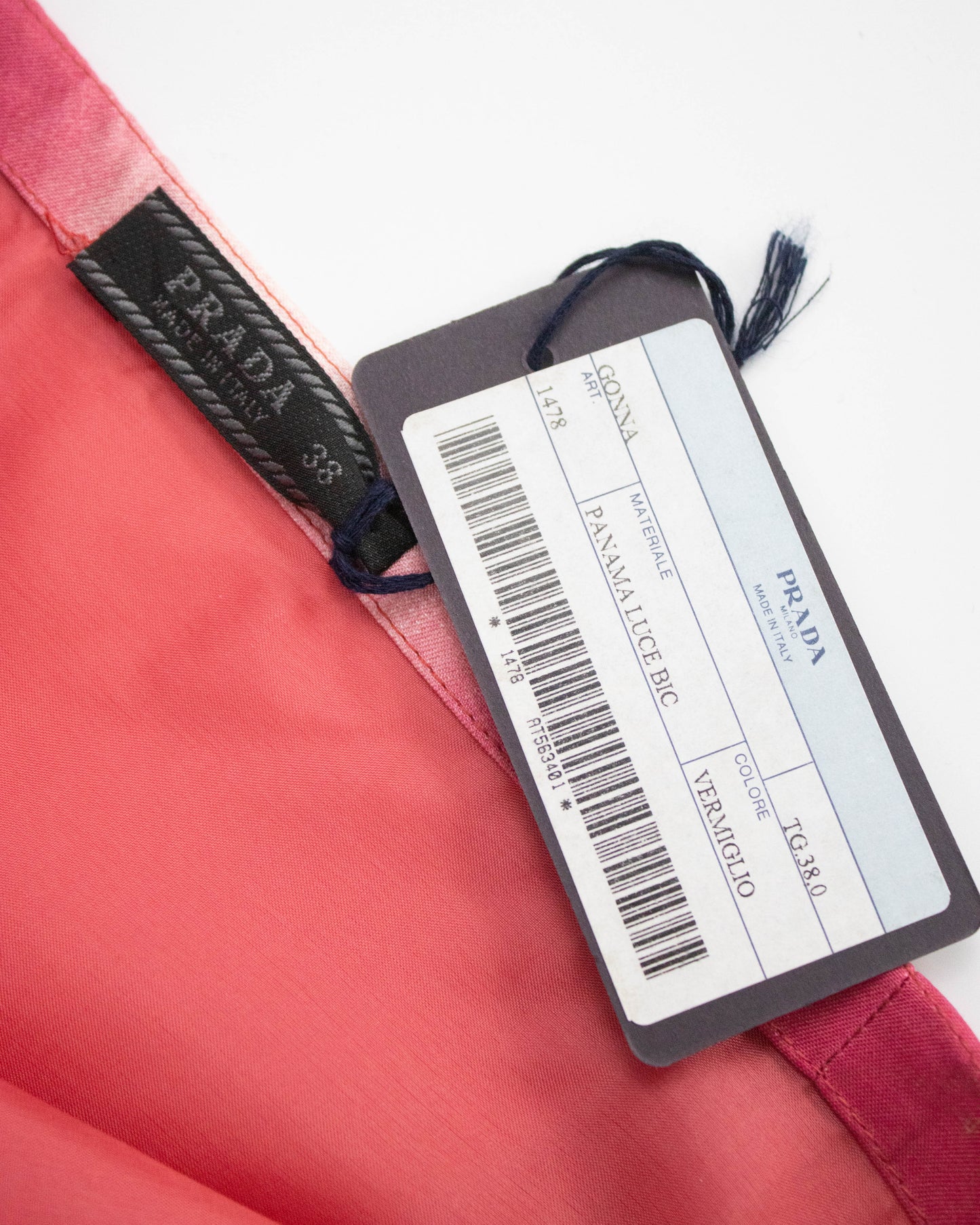 Vintage S/S 1998 Prada Pink Geometric Ombré Print Runway Skirt / IT 38 (XS)