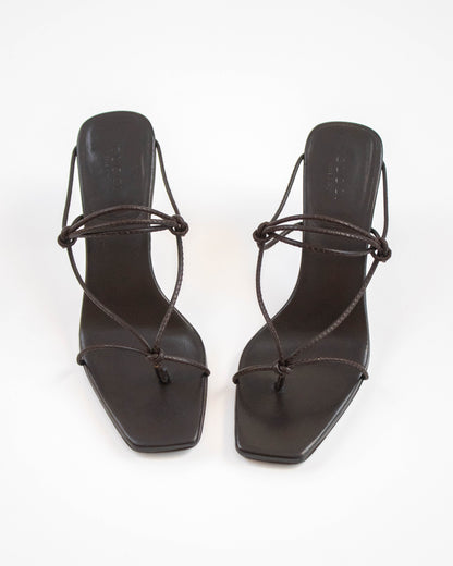 Vintage Gucci Spring/Summer 2002 bamboo heel mules side top view 