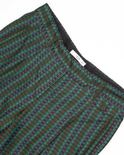 Vintage S/S 2008 Prada Fairy Collection Forest Green Silk Runway Ensemble / XS-S