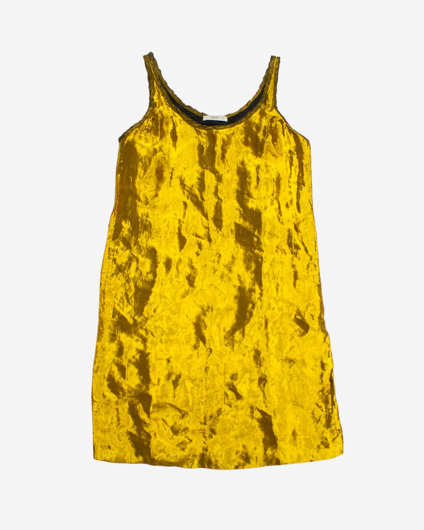 Vintage S/S 2009 Prada Gold Metal Runway Dress / IT 40 (S)