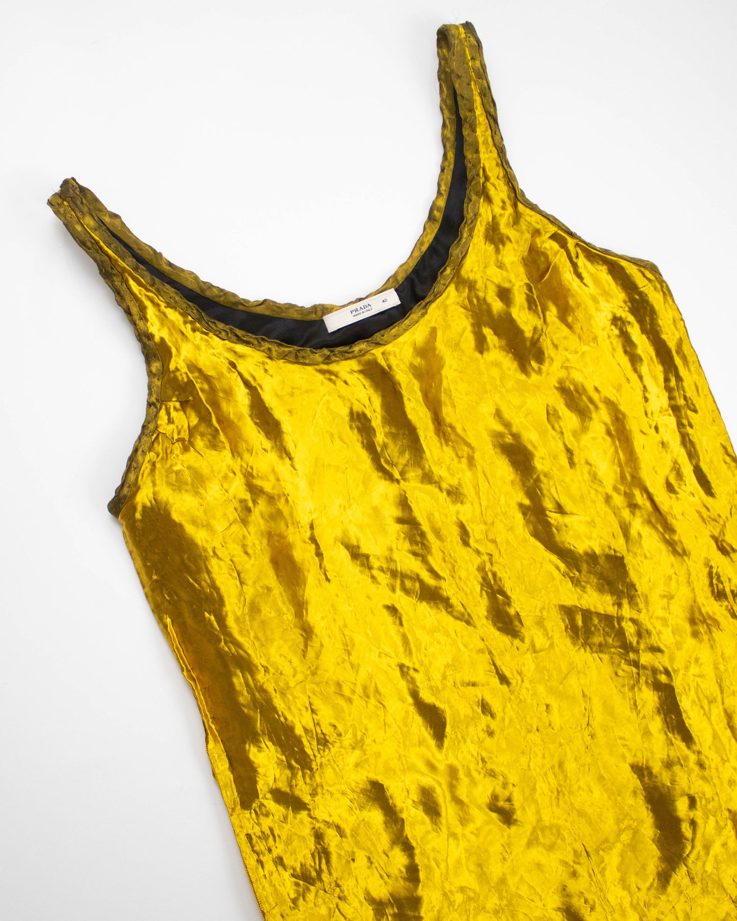 Vintage S/S 2009 Prada Gold Metal Runway Dress / IT 40 (S)