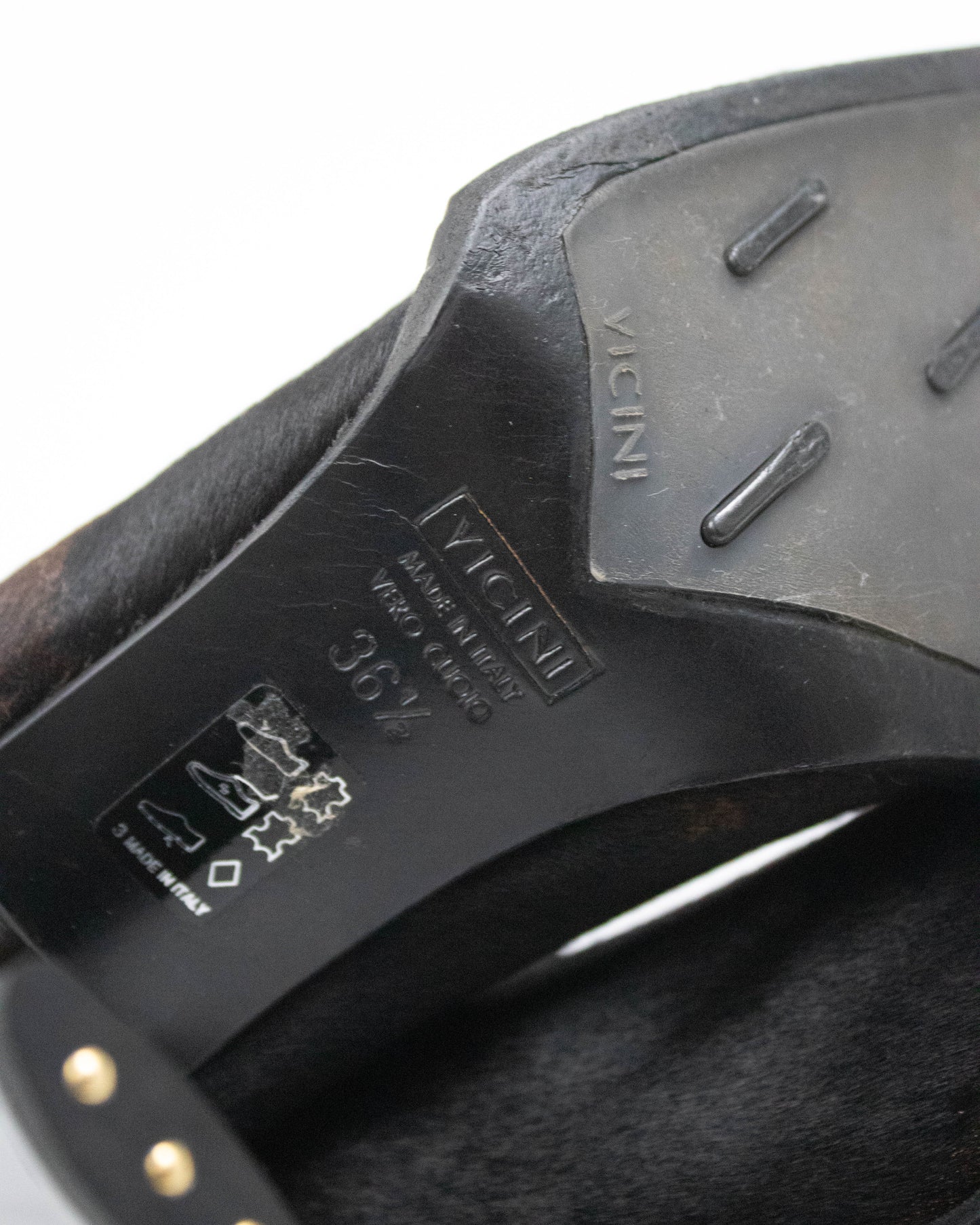 Vintage Vicini Giuseppe Zanotti Cow Print Ponyhair Ankle Boots / 36.5 (US 6.5)