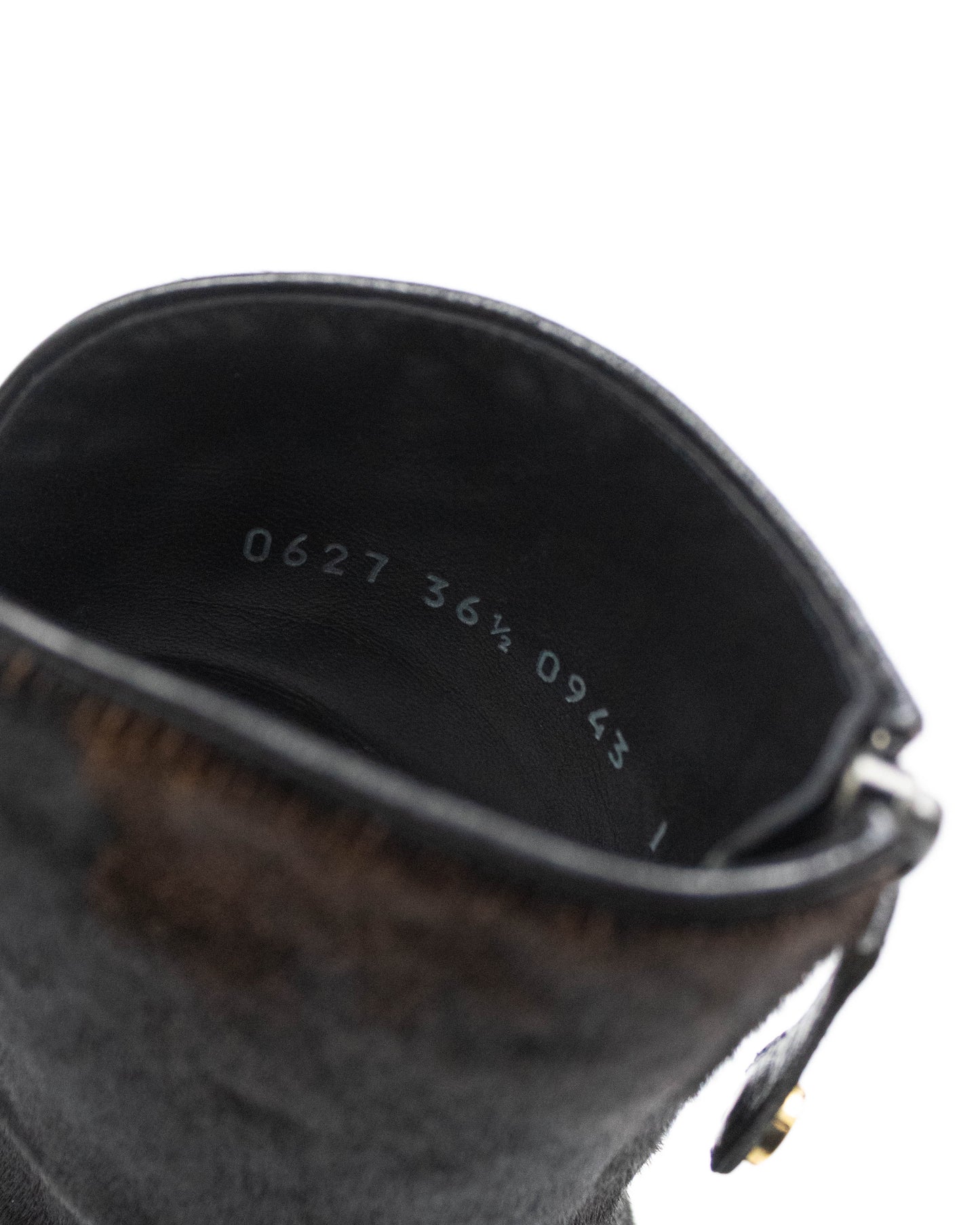 Vintage Vicini Giuseppe Zanotti Cow Print Ponyhair Ankle Boots / 36.5 (US 6.5)