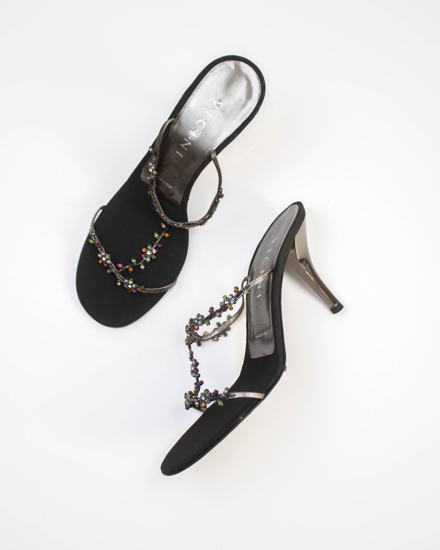 Vintage Vicini Giuseppe Zanotti Jewel Mule Heels / 38 (U 8)