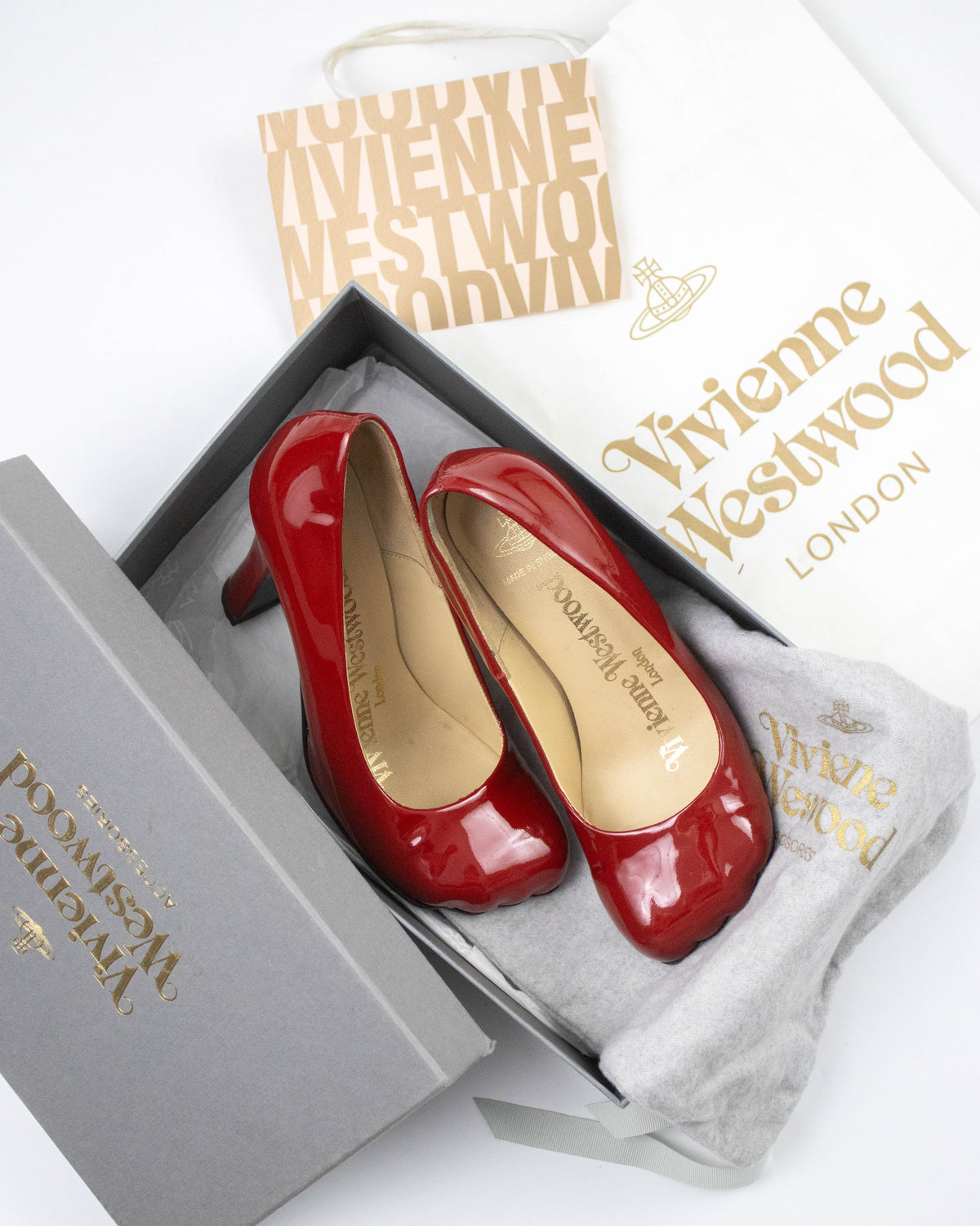 Vintage Vivienne Westwood Red Animal Toe Heels / 36 (US 6)