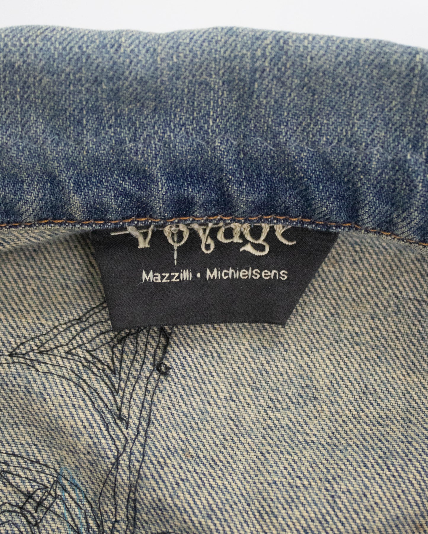 Vintage Voyage S/S 2003 Denim Beaded Jacket / XS-S