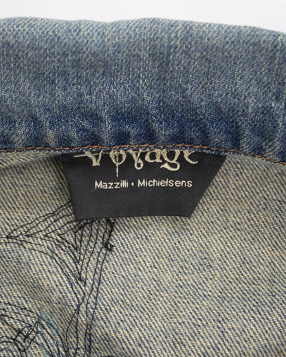 Vintage Voyage S/S 2003 Denim Beaded Jacket / XS-S