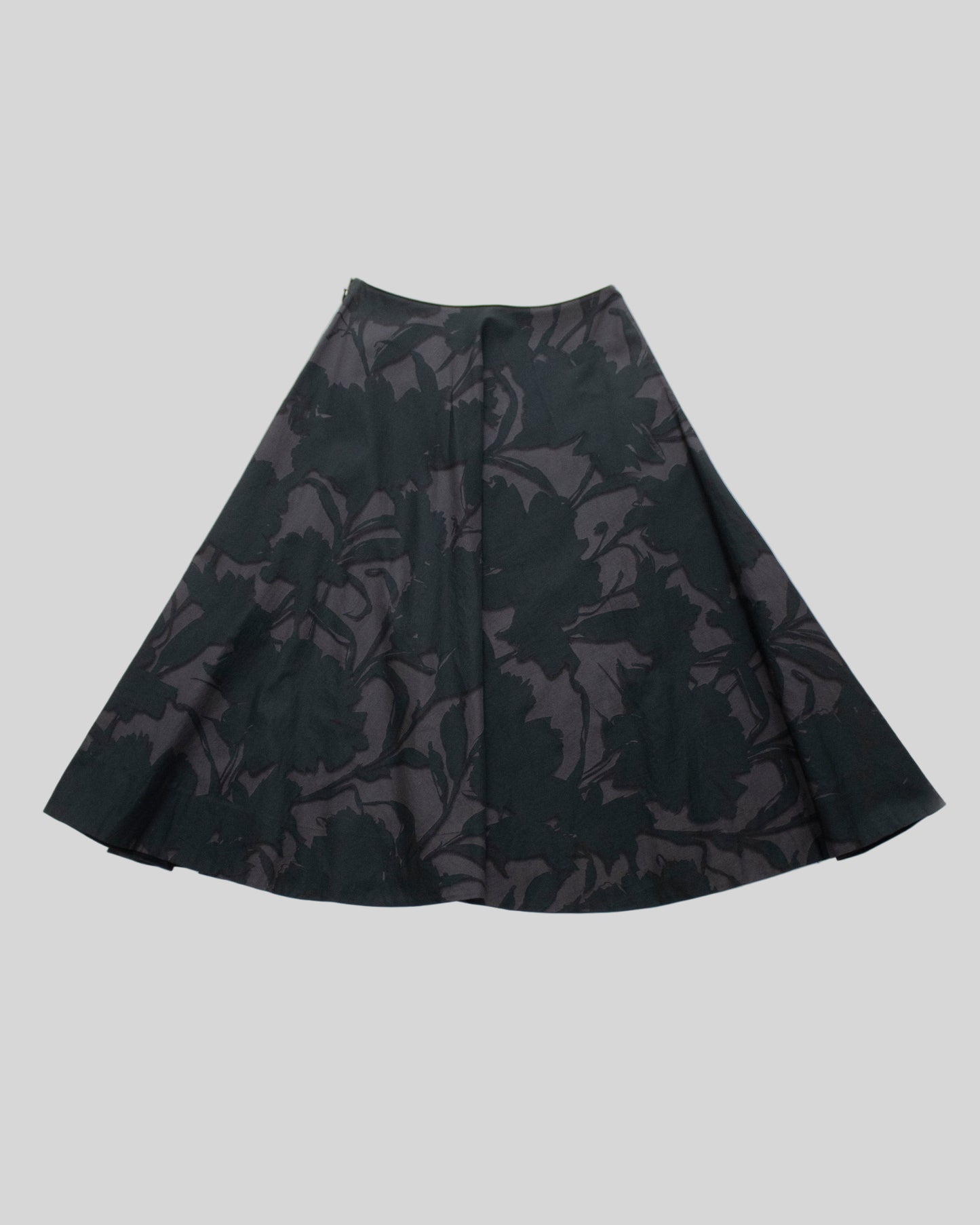 Vintage S/S 2001 Prada Floral Print Circle Midi Skirt / XS