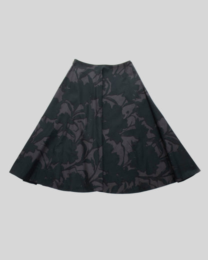 Vintage S/S 2001 Prada Floral Print Circle Midi Skirt / XS