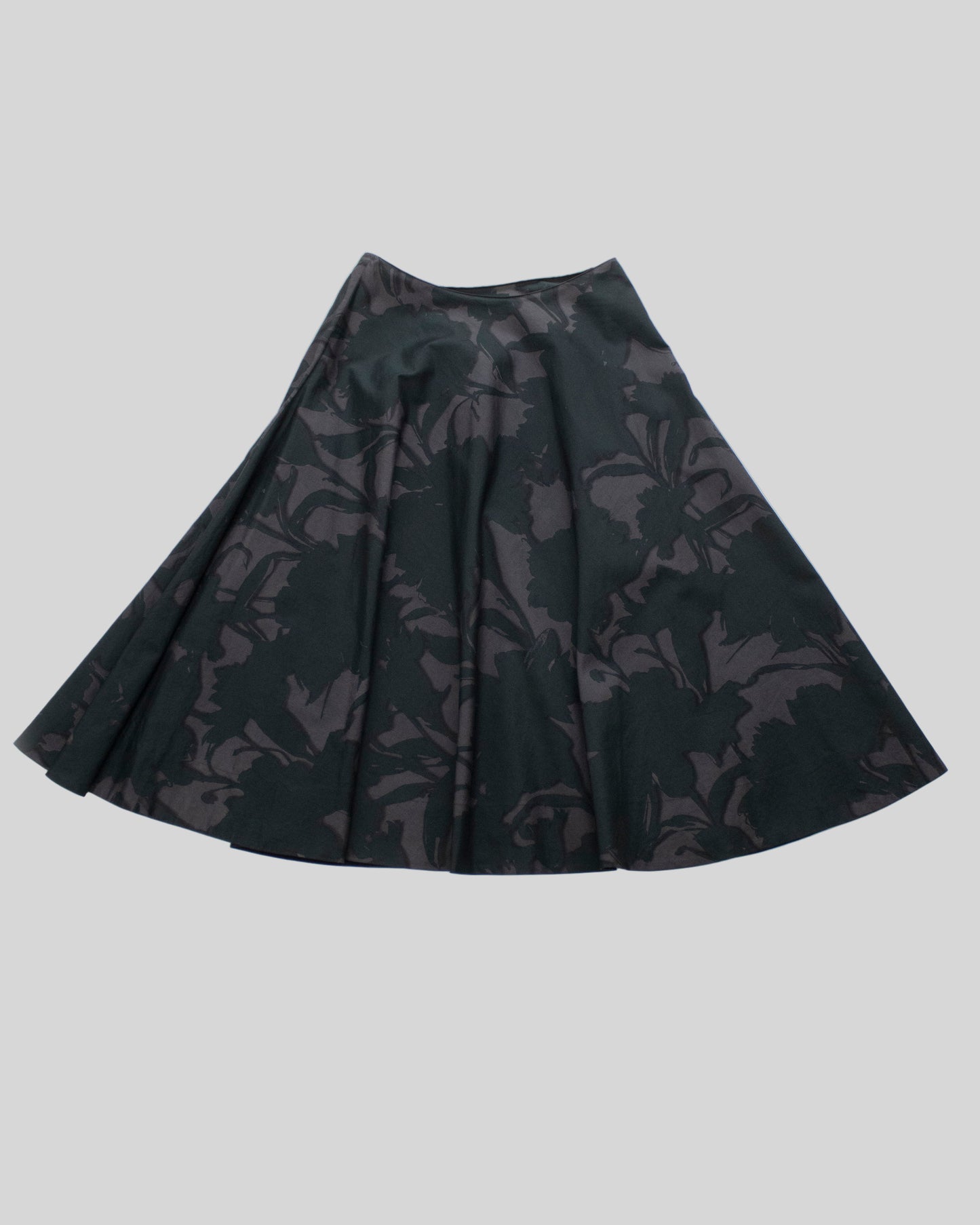 Vintage S/S 2001 Prada Floral Print Circle Midi Skirt / XS