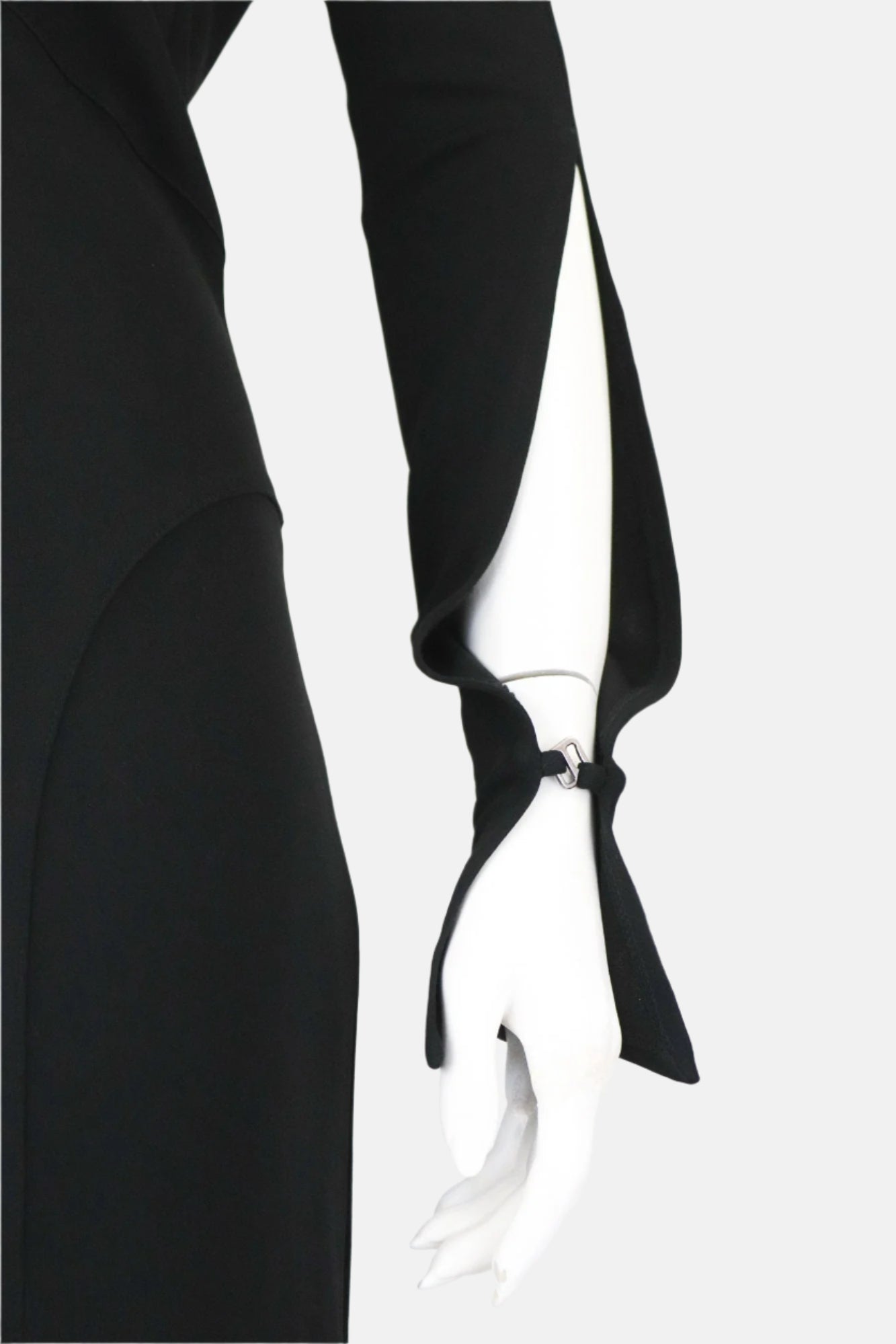 Vintage F/W 2001 Lolita Lempicka Long Asymmetric Cutout Dress / FR 40 (S-M)