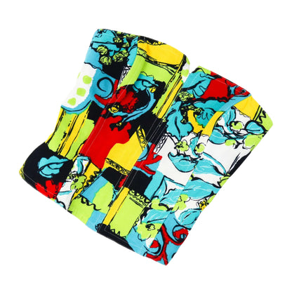 Vintage Laurel by Escada Boned Corset Strapless Graphic Print Top / S-M