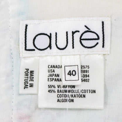 Vintage Laurel by Escada Boned Corset Strapless Graphic Print Top / S-M