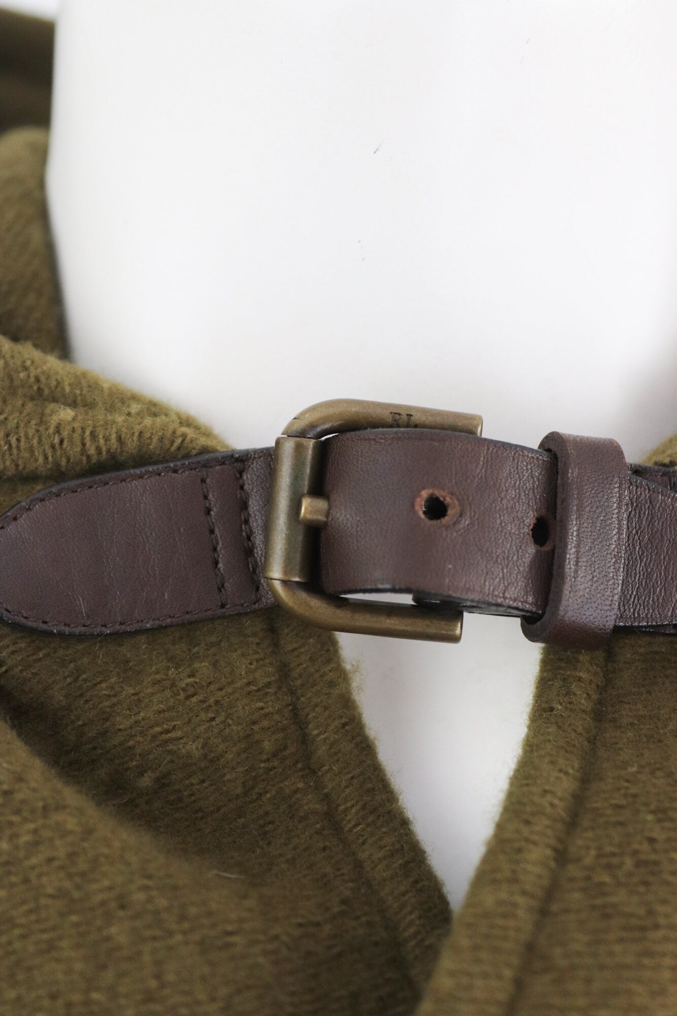 Vintage F/W 2006 Ralph Lauren Collection Purple Label Wool Poncho Cape Runway Coat