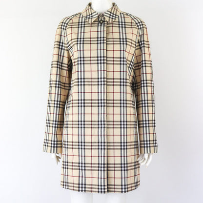 Vintage 2000s Burberry London Cotton Blend Nova Check Tartan Trench Coat / S-M