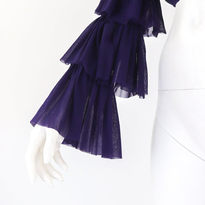 Vintage Jean Paul Gaultier Soleil Sea Life Purple Mesh Cropped Top / S