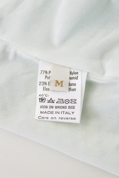 Vintage 1990s Roberto Cavalli Fish Scale Print Open Back Halter Top / S-M