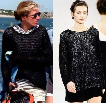 Vintage S/S 1994 Calvin Klein Collection Loose Knit Wool Mohair Sweater