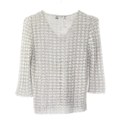 NWT Vintage S/S 1997 Dolce&Gabbana Runway Crochet Hand Knit Fishnet Top / S