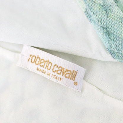 Vintage 1990s Roberto Cavalli Fish Scale Print Open Back Halter Top / S-M