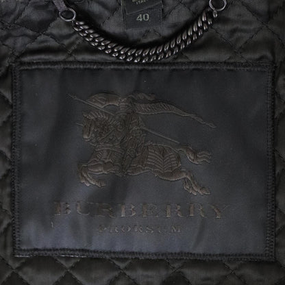 Vintage Burberry Prorsum Gray Houndstooth Cashmere Jacket Cropped Trench Coat / IT 40 (XS)