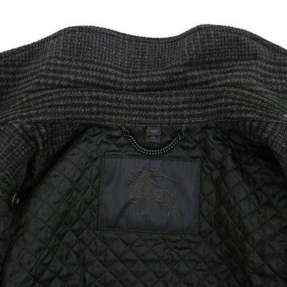 Vintage Burberry Prorsum Gray Houndstooth Cashmere Jacket Cropped Trench Coat / IT 40 (XS)