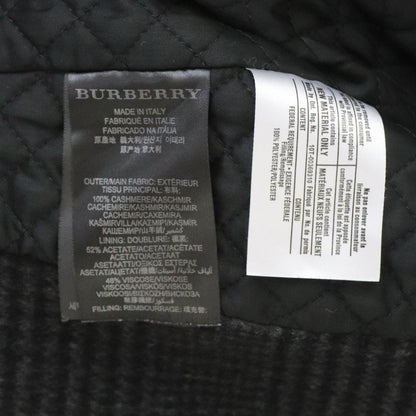 Vintage Burberry Prorsum Gray Houndstooth Cashmere Jacket Cropped Trench Coat / IT 40 (XS)