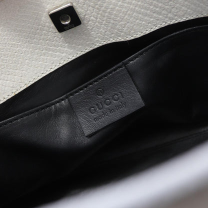 Vintage 2000s Gucci by Tom Ford Reptile Leather Logo Small Shoulder Bag