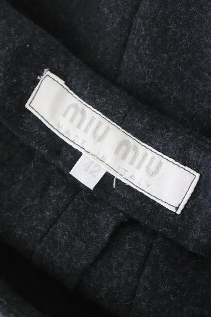 Vintage F/W 1998 Miu Miu Prada Wool Nylon High Waist Dress Pants / IT 42 (S)