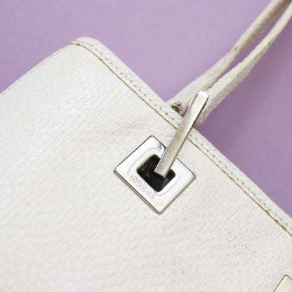 Vintage 2000s Gucci by Tom Ford Reptile Leather Logo Small Shoulder Bag