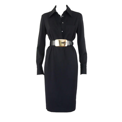 Vintage F/W 1996 Gucci by Tom Ford Iconic Oversized G Buckle Waist Belt / XS