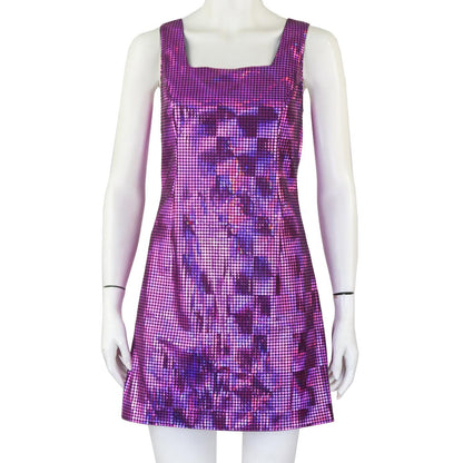 Vintage S/S 1997 Versus by Gianni Versace Holographic Dress As seen in The Nanny / IT 42 (S-M)
