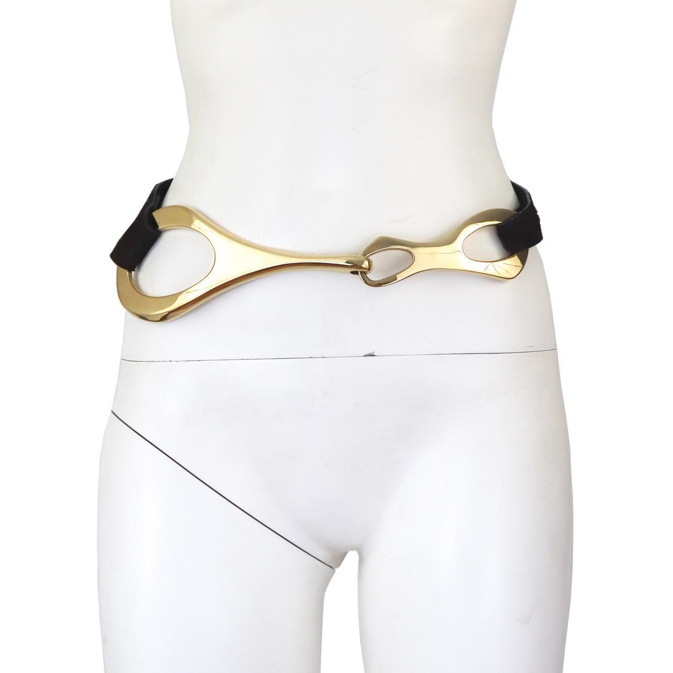 Vintage F/W 1996 Gucci by Tom Ford Iconic Horsebit Pony Fur Belt / XS