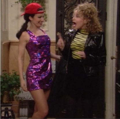 Vintage S/S 1997 Versus by Gianni Versace Holographic Dress As seen in The Nanny / IT 42 (S-M)