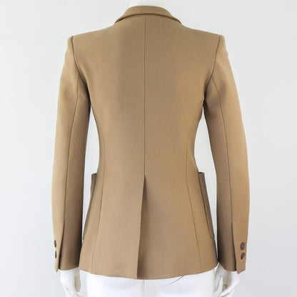 Vintage F/W 1996 Prada Beige Tan Wool Blazer / IT 40 (XS-S)
