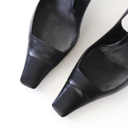 Vintage Gucci by Tom Ford Black Leather Classic Pumps G Letter Logo / 36 (US 6)