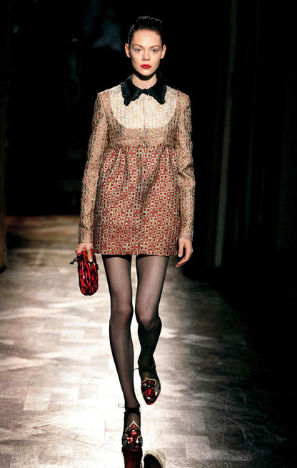 Vintage S/S 2008 Miu Miu Prada Snakeskin Leather Ladybug Mules Heels / 36.5 (US 6.5)