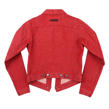 Vintage 1999 Gucci by Tom Ford Red Denim Jacket / IT 38 (XS)