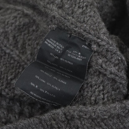 Vintage S/S 2002 Prada Wool Alpaca Chunky Knit Halterneck Runway Top / IT 42 (S-M)