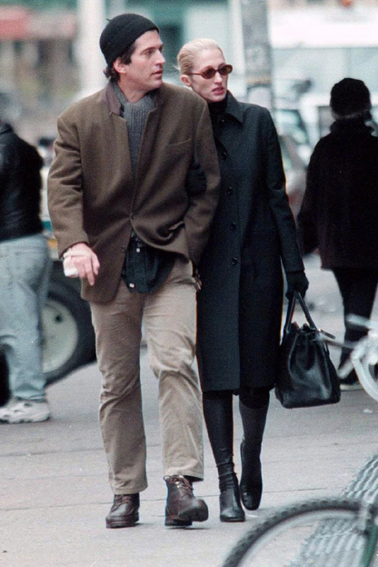 Vintage 1990s Prada Black Nylon Trench Coat As seen on CBK