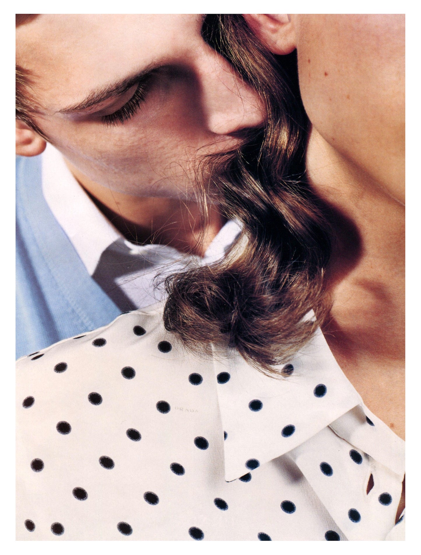 Vintage S/S 2000 Prada Silk Burgundy Polka Dot Print Pleated Skirt / IT 42 (S-M)