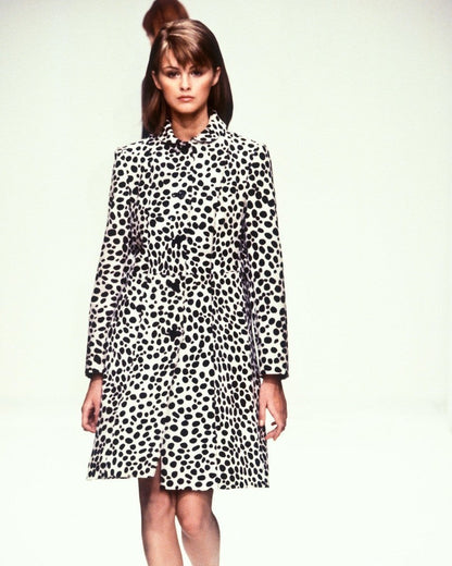 Vintage F/W 1995 Prada Dalmatian Print Pony Hair Runway Jacket / IT 40 (XS-S)
